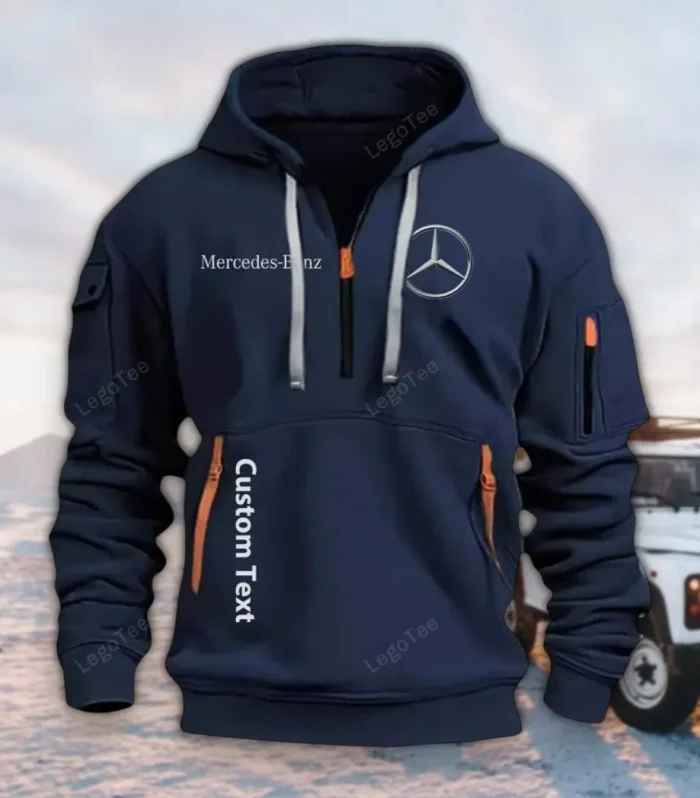 Executive Sedan Hoodie Half Zipper, Game Ready Half-Zip Hoodie CAR112 - Navy