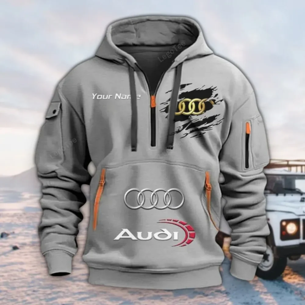 Performance Sedan Hoodie Half Zipper, Game Day Half-Zip Hoodie CAR113 - Gray
