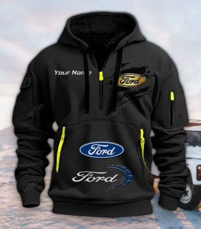 Pickup Legend Hoodie Half Zipper, Game Ready Half-Zip Hoodie CAR113 - Black
