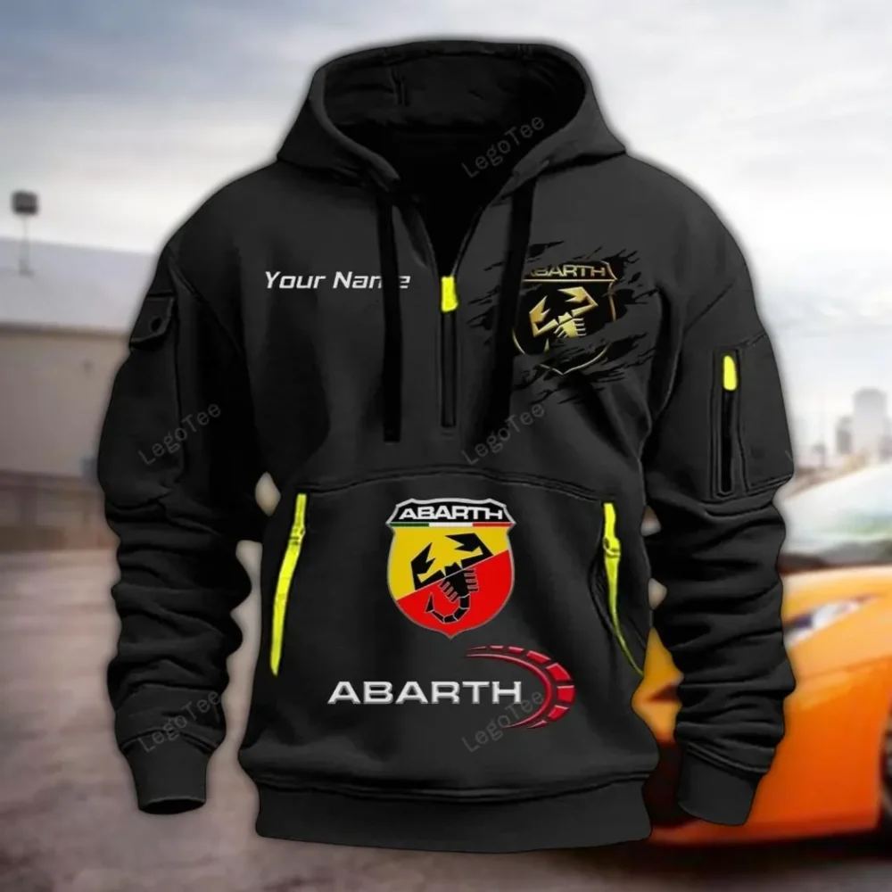 Compact Sports Car Hoodie Half Zipper, Game Time Hoodie CAR113 - Black