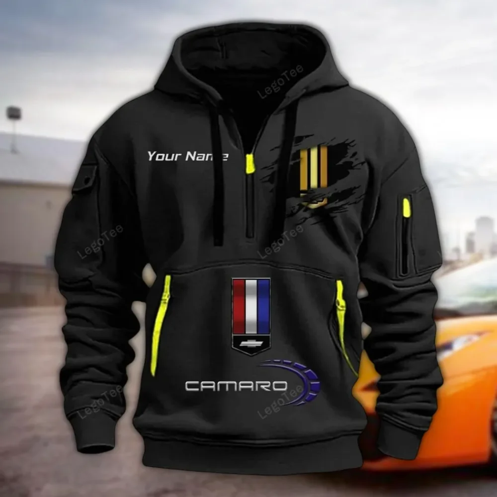 US Performance Coupe Hoodie Half Zipper, Game Day Half-Zip Hoodie CAR113 - Black