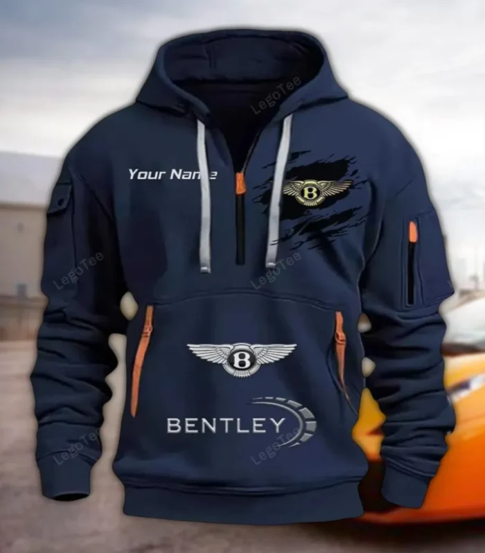 Elite Luxury Ride Hoodie Half Zipper, Warm Up Hoodie CAR113 - Navy