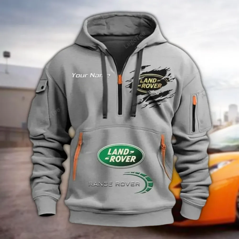 Adventure SUV Hoodie Half Zipper, Supporter Style Half-Zip Hoodie CAR113 - Gray