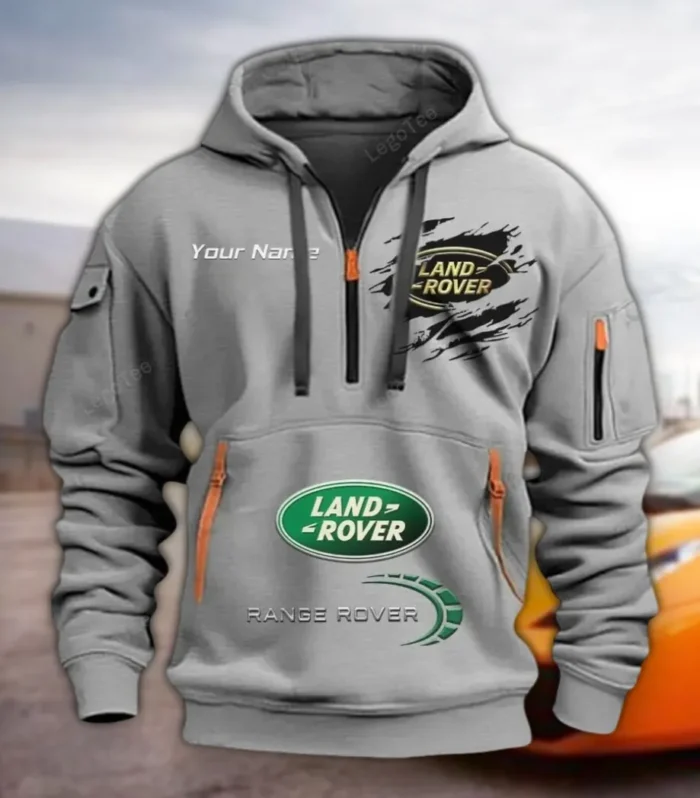 Adventure SUV Hoodie Half Zipper, Supporter Style Half-Zip Hoodie CAR113 - Gray