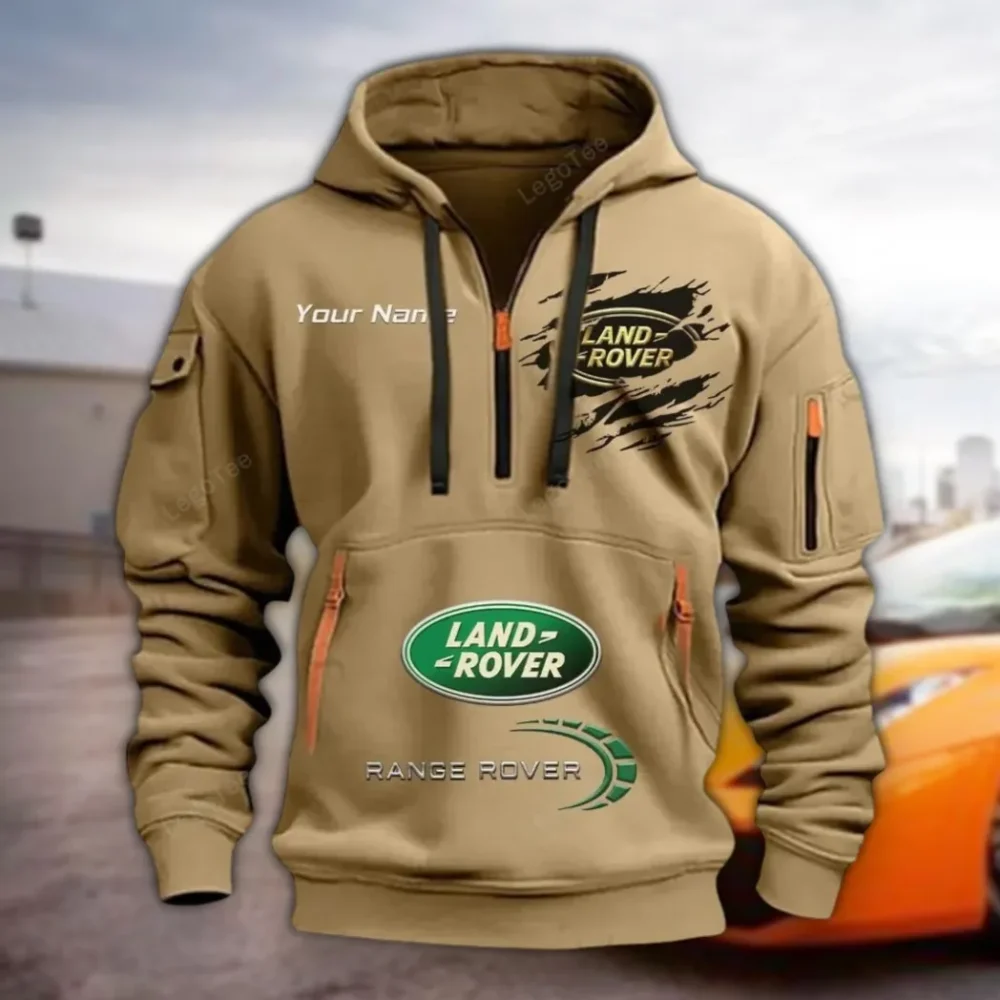 4x4 SUV Maker Hoodie Half Zipper, Game Time Hoodie CAR113 - Khaki