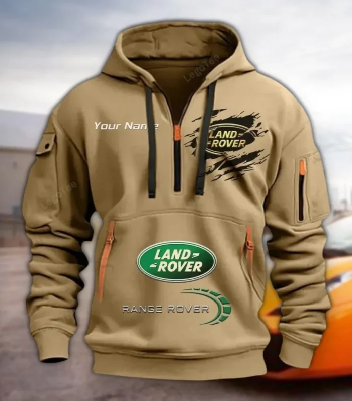 4x4 SUV Maker Hoodie Half Zipper, Game Time Hoodie CAR113 - Khaki