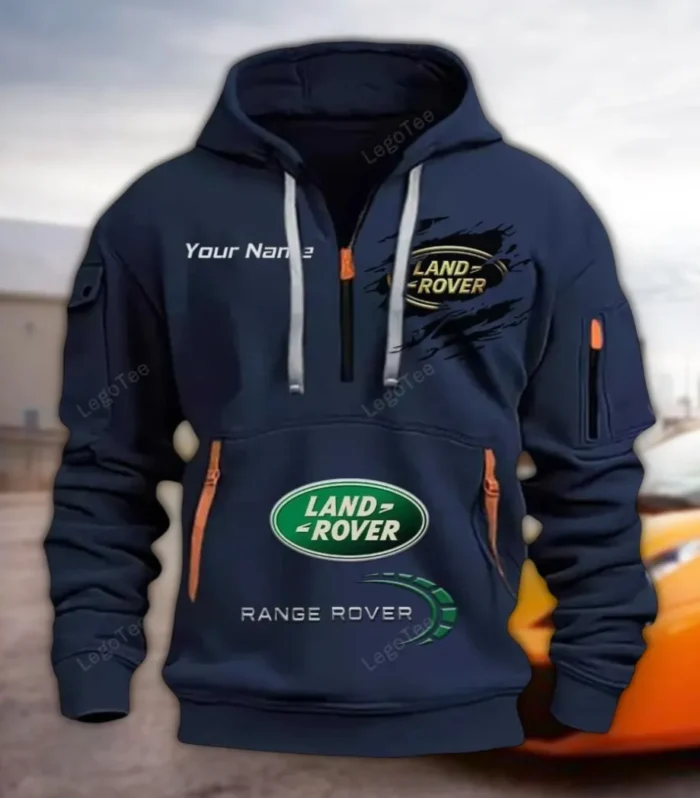 Adventure Vehicle Hoodie Half Zipper, Supporter Style Half-Zip Hoodie CAR113 - Navy