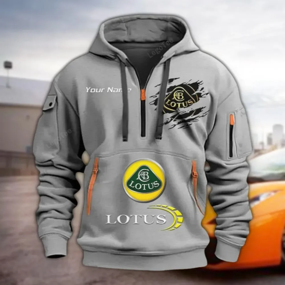 Performance Coupe Hoodie Half Zipper, Casual Sport Half-Zip Hoodie CAR113 - Gray