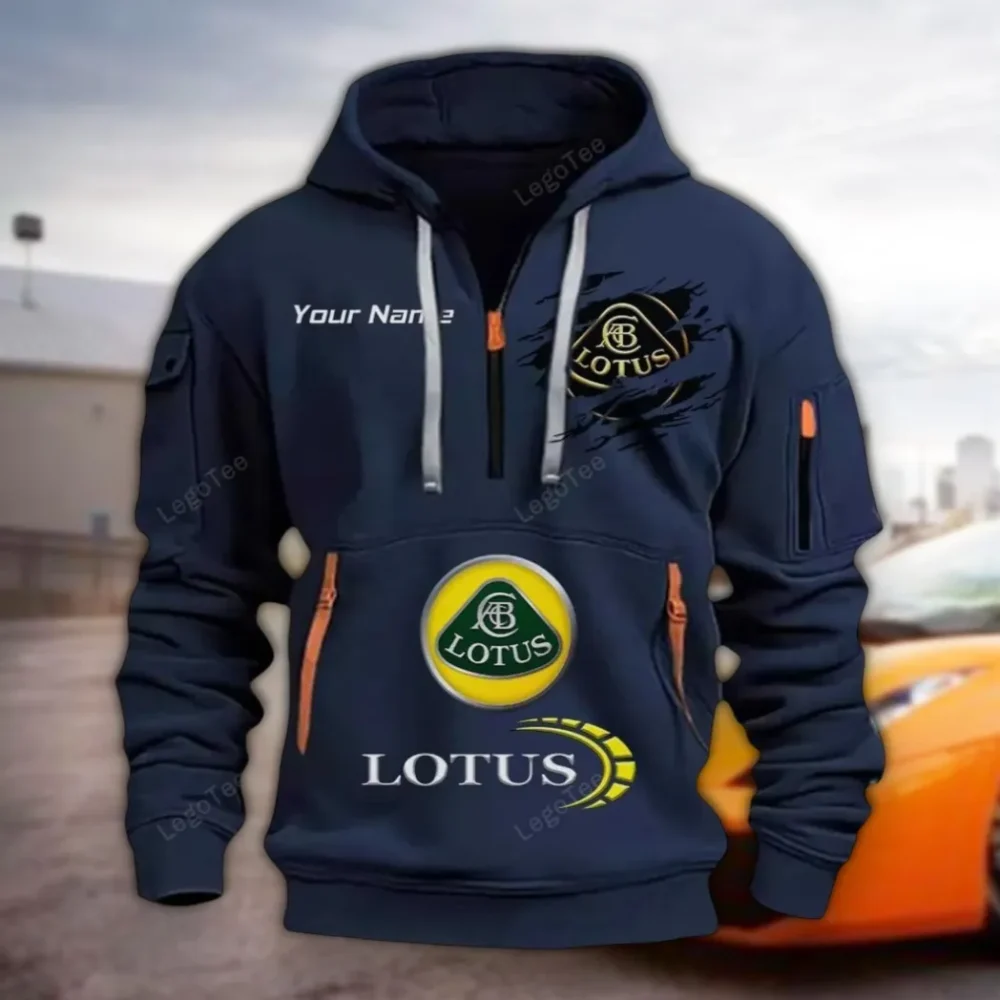 High-Performance Coupe Hoodie Half Zipper, Active Spirit Hoodie CAR113 - Navy