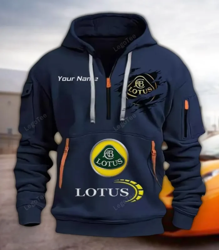 High-Performance Coupe Hoodie Half Zipper, Active Spirit Hoodie CAR113 - Navy