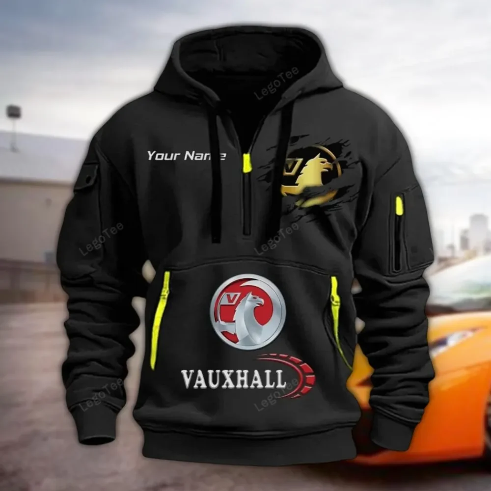 Practical Estate Car Hoodie Half Zipper, Streetwear Fan Hoodie CAR113 - Black