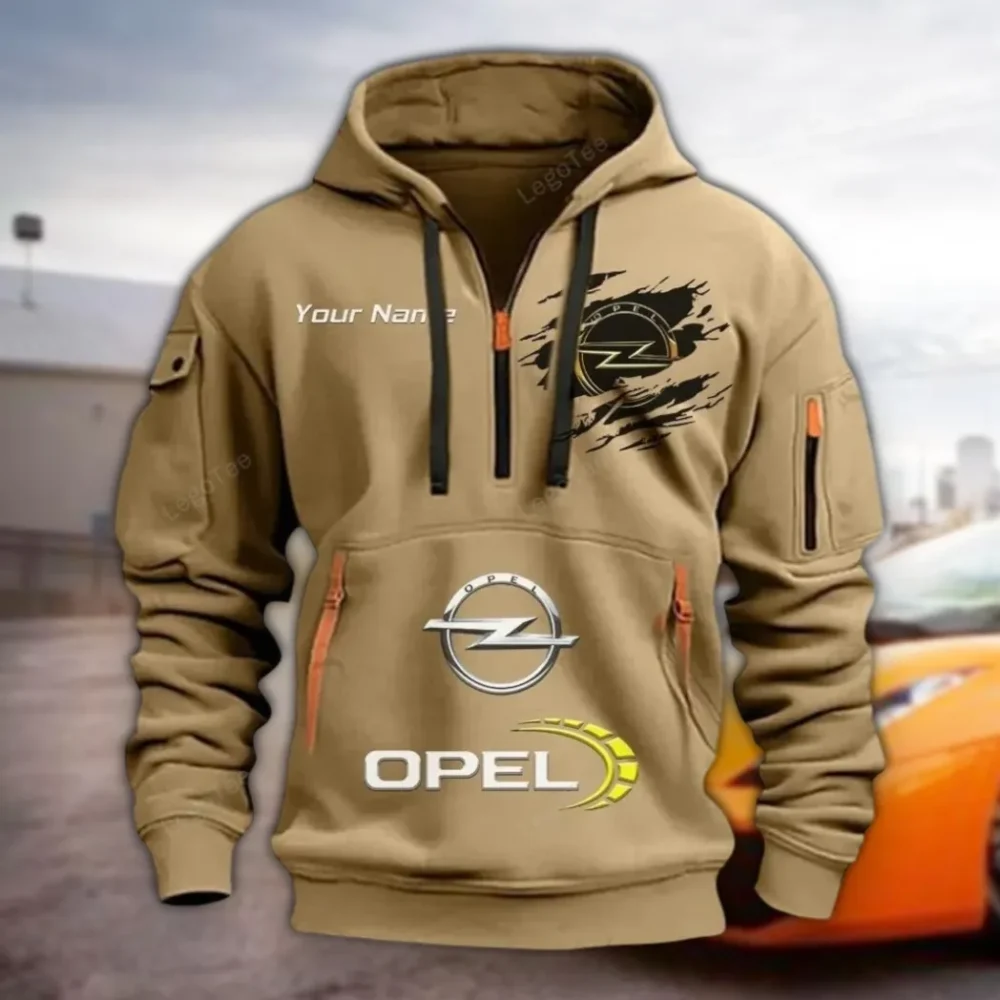 Daily Driver Hoodie Half Zipper, Performance Fan Hoodie CAR113 - Khaki