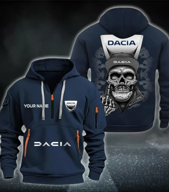 Directhaul Equipment Hoodie Half Zipper, Warm Up Hoodie CAR166 - Navy