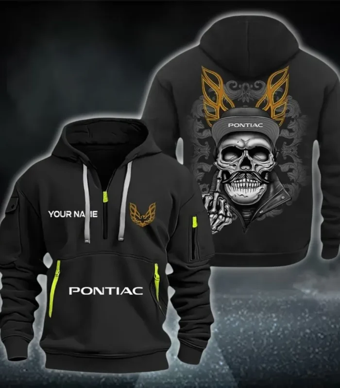 Performance Two-Door Hoodie Half Zipper, Everyday Comfort Half-Zip Hoodie CAR166 - Black