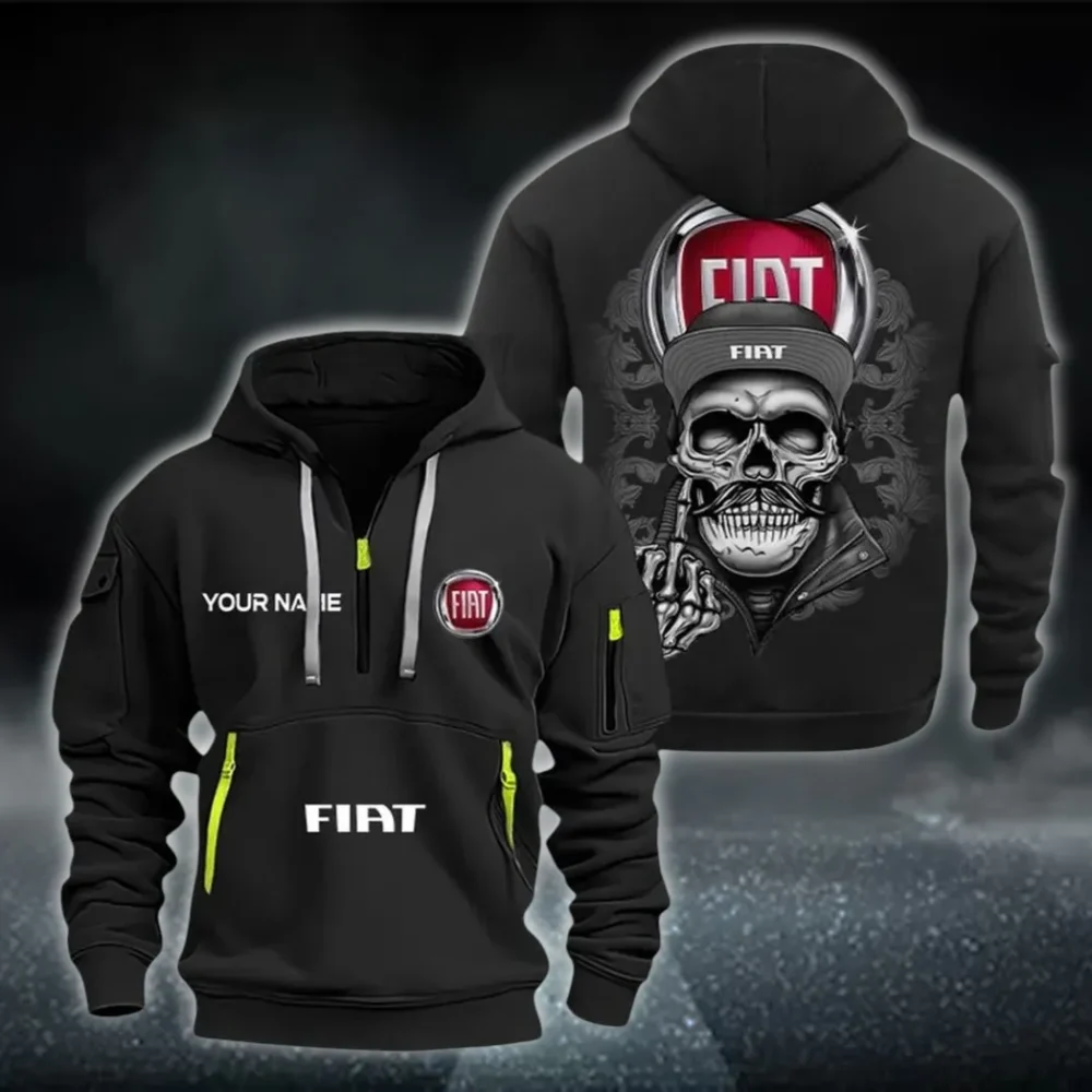 MetroCruise Cars Hoodie Half Zipper, Game Time Hoodie CAR166 - Black