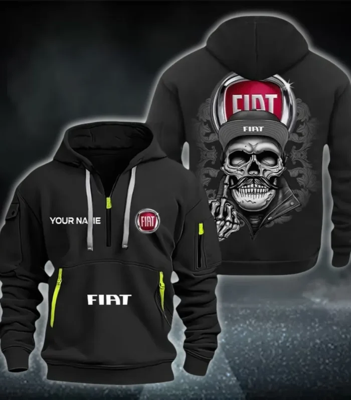 MetroCruise Cars Hoodie Half Zipper, Game Time Hoodie CAR166 - Black