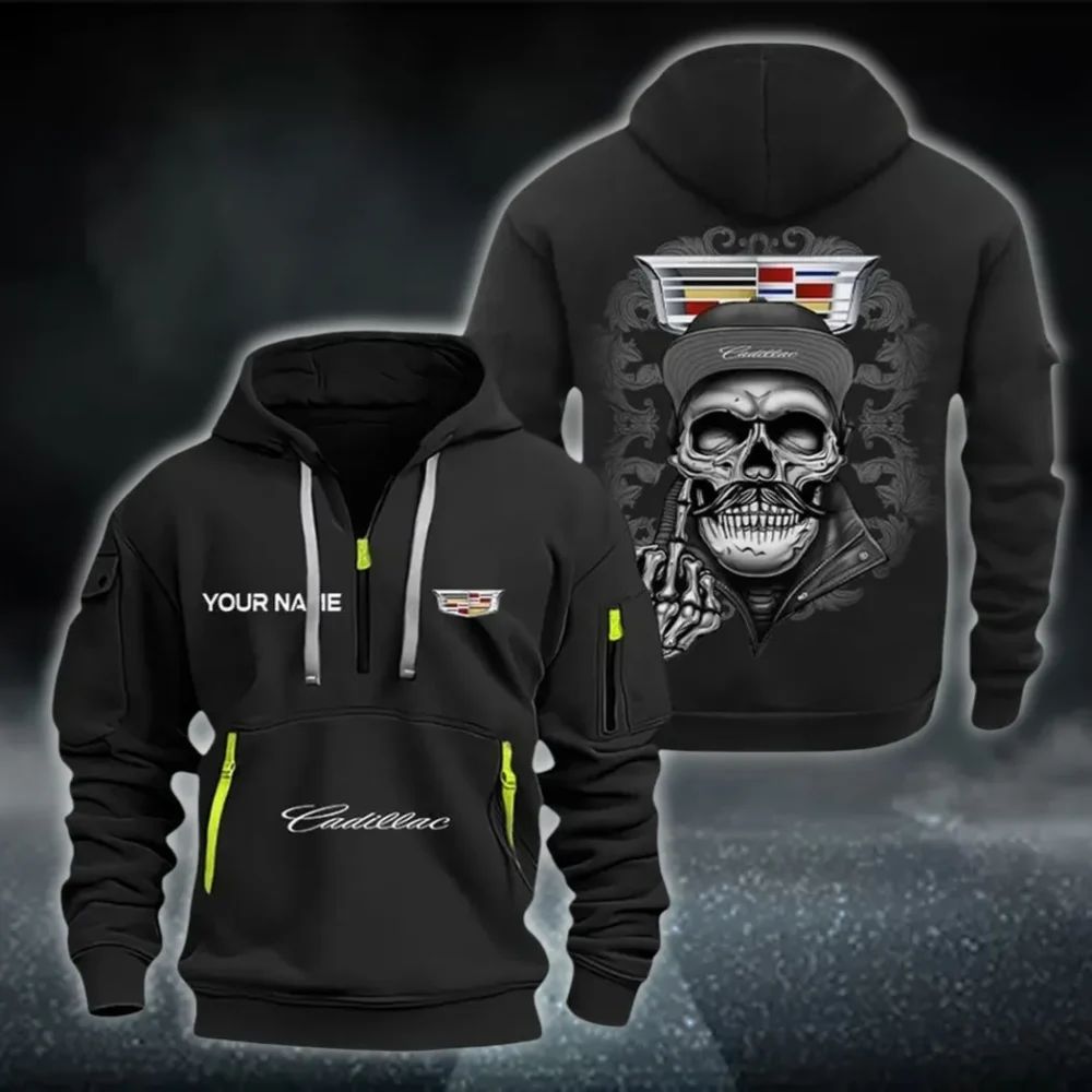 Urban Cruiser Hoodie Half Zipper, All-Season Fan Half-Zip Hoodie CAR166 - Black
