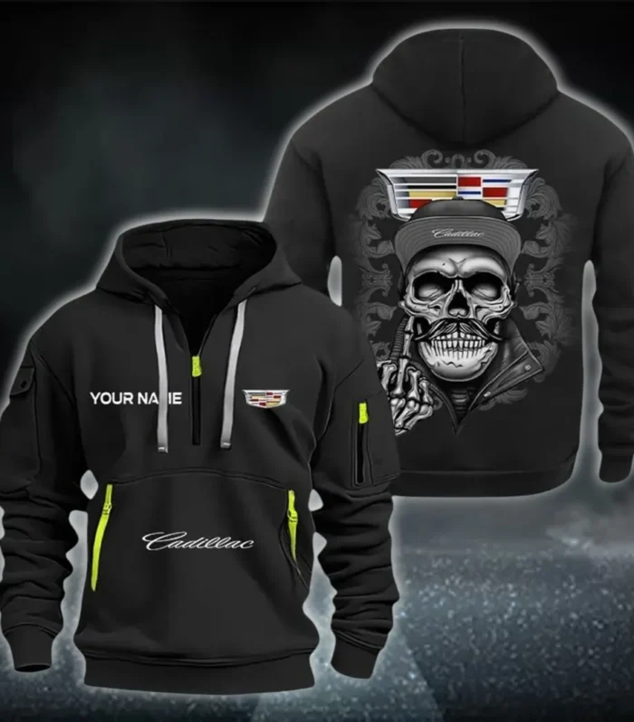 Urban Cruiser Hoodie Half Zipper, All-Season Fan Half-Zip Hoodie CAR166 - Black