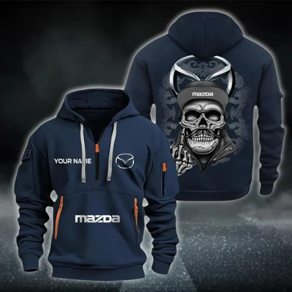 Performance Coupe Hoodie Half Zipper, Active Spirit Hoodie CAR166 - Navy