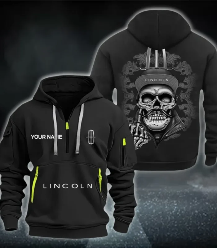 Upscale Vehicle Hoodie Half Zipper, Athletic Fan Half-Zip Hoodie CAR166 - Black