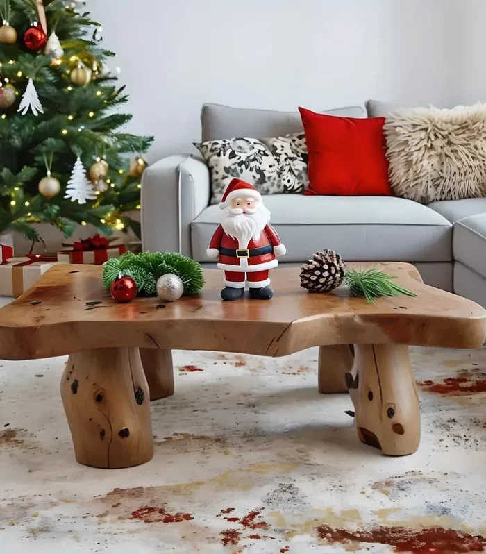 Coffee Table Solid Wood Rustic Handmade Sofa Style