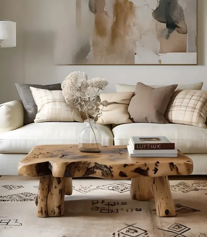 Coffee Table Reclaimed Solid Wood Rustic Handmade