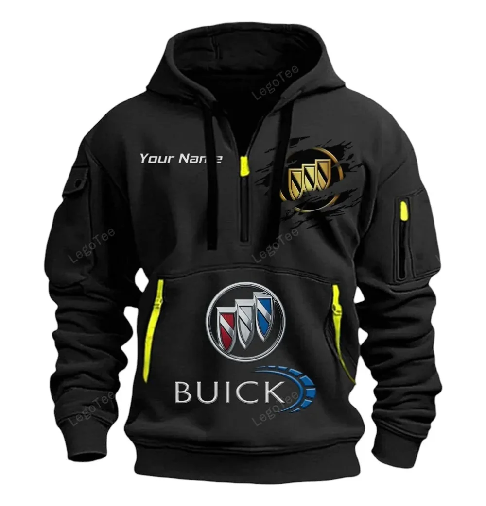 Family SUV Hoodie Half Zipper, Everyday Fan Hoodie CAR113 - Black - Image 2