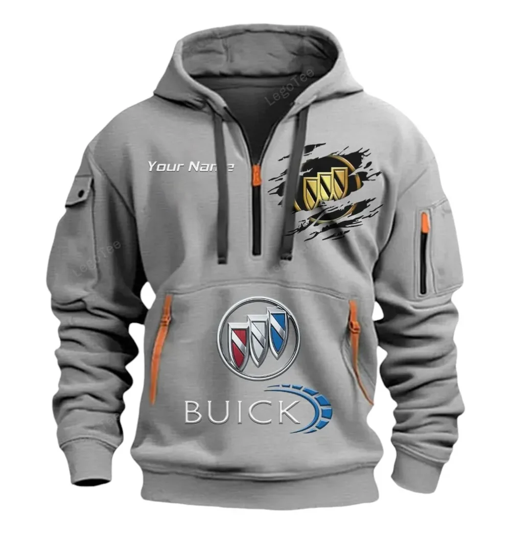 Crossover Vehicle Hoodie Half Zipper, Game Time Hoodie CAR113 - Gray - Image 2