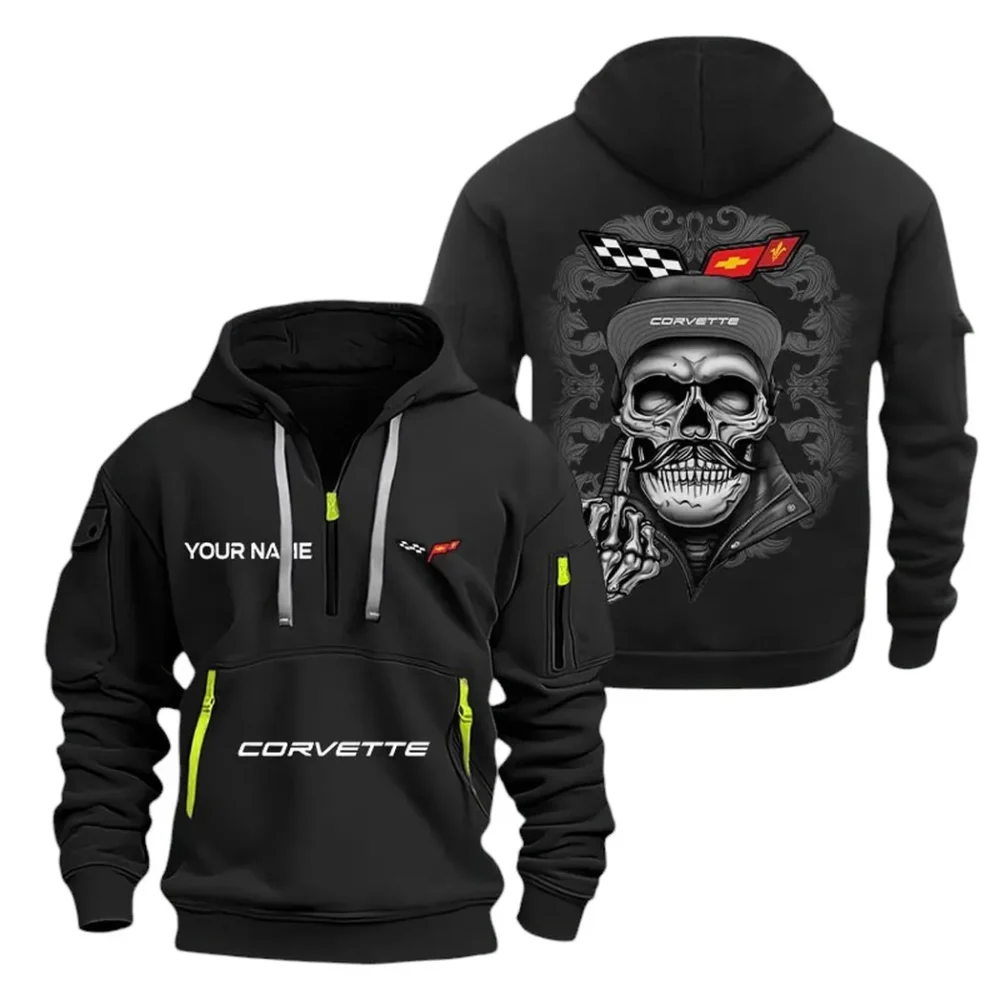 Legendary Classic Ride Hoodie Half Zipper, Game Ready Half-Zip Hoodie CAR166 - Black - Image 2