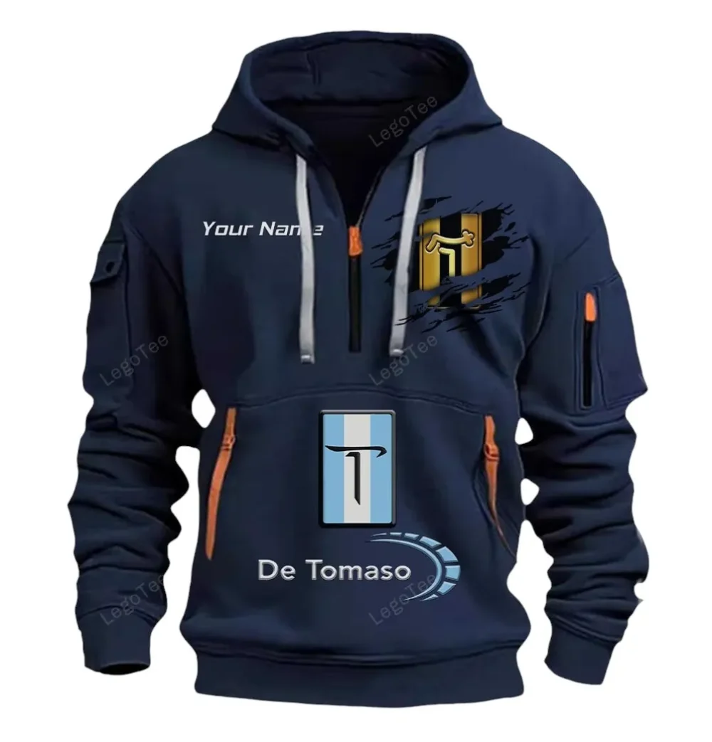 Power Cruiser Hoodie Half Zipper, Game Time Hoodie CAR113 - Navy - Image 2