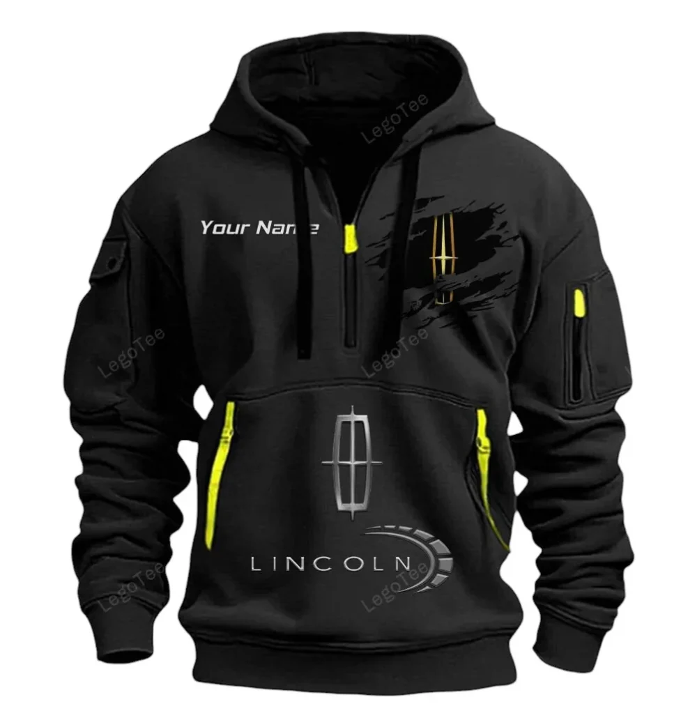 Premium SUV Hoodie Half Zipper, Everyday Fan Hoodie CAR113 - Black - Image 2