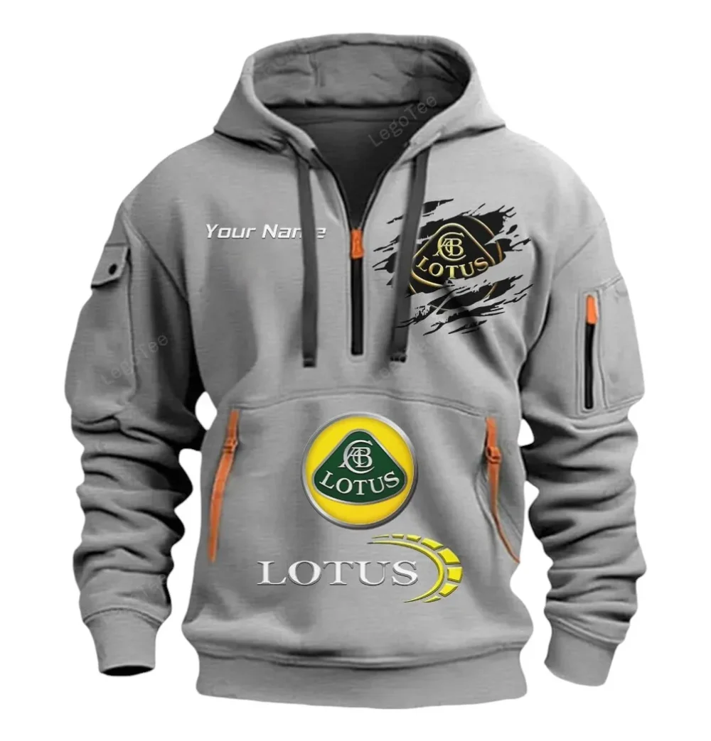 Performance Coupe Hoodie Half Zipper, Casual Sport Half-Zip Hoodie CAR113 - Gray - Image 2