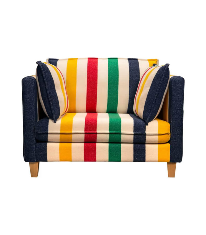 Churchill Multistripe Accent Chair Right Corner Range 2