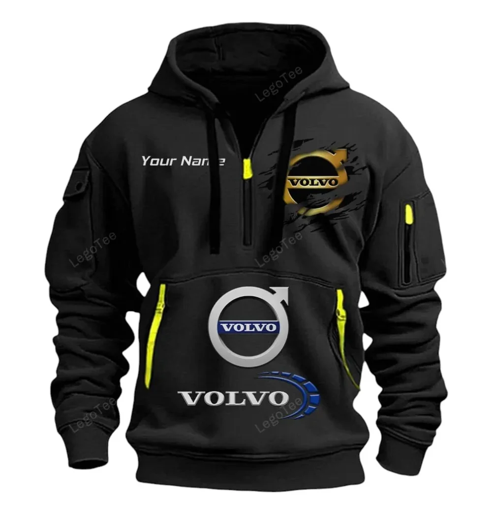European Auto Maker Hoodie Half Zipper, Athletic Fan Half-Zip Hoodie CAR113 - Black - Image 2